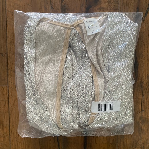 Pants & Jumpsuits Champagne Sparkle Romper Poshmark